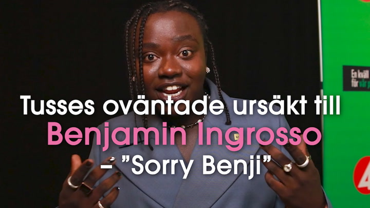 Tusses oväntade ursäkt till Benjamin Ingrosso: ”Sorry Benji”