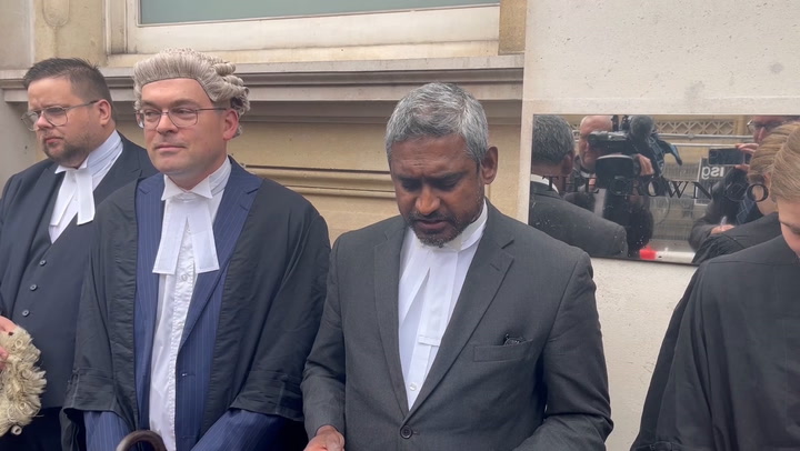 Barristers issue statement outside Bristol Crown Court after going on strike