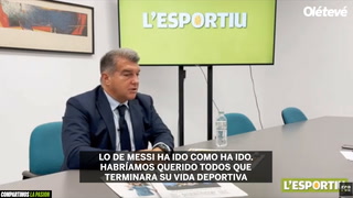 Laporta opinó sobre un posible regreso de Messi al Barsa