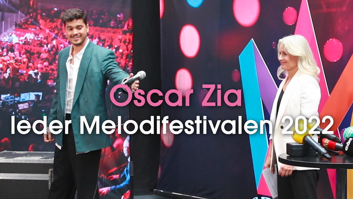 Oscar Zia  leder Melodifestivalen 2022 – Se klippet här