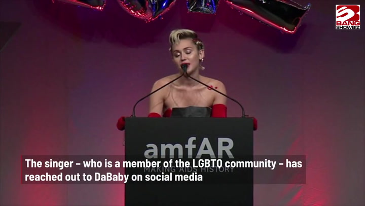 Miley Cyrus wants to help educate DaBaby about the LGBT community following his homophobic comments
