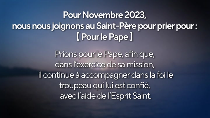 novembre 2023 - Pour le Pape