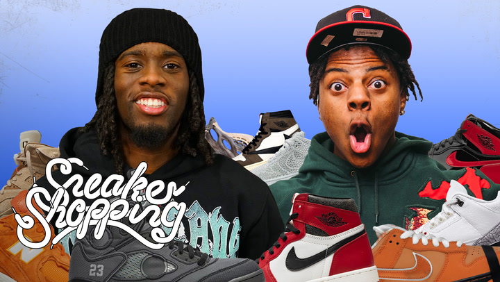 In this special compilation episode of outtakes from IShowSpeed and Kai Cenat’s Sneaker Shopping episodes, the two talk their favorite Jordans, soccer boots and hilariously react to other footwear topics with host Joe La Puma from Complex.