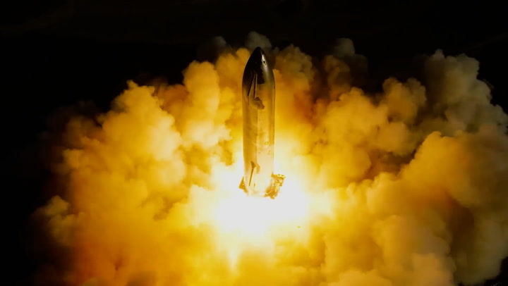 SpaceX Ship 25 completes six-engine static fire test at Starbase in Texas
