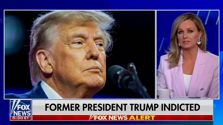 Gasps at Fox News as Trump indicted for Stormy Daniels hush money payment