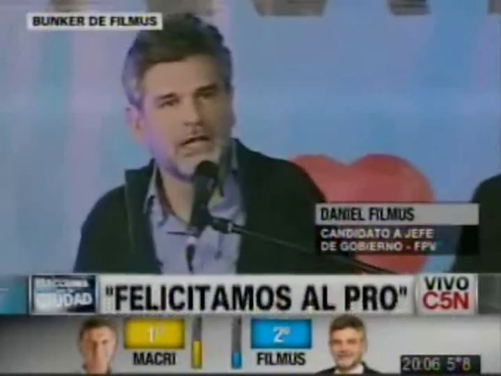Filmus: 'La Presidenta está hablando con Macri para felicitarlo' (C5N)