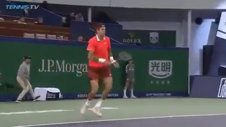 El golpe de Del Potro en el Masters 1000 de Shanghai - Fuente: Tennis TV