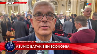 Julián Dominguez tras la jura de Batakis: "Tiene capacidad para administrar este tipo de situaciones"