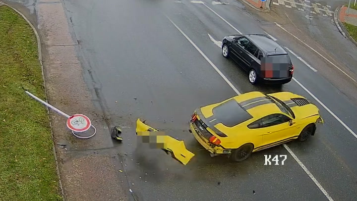 Unlicensed drink-driver crashes Ford Mustang sports car during gifted birthday experience
