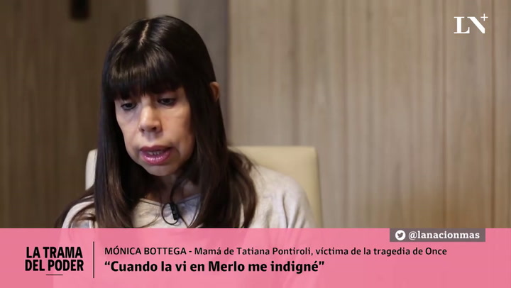 Mónica Bottega: 'Cuando la vi en Merlo me indigné'