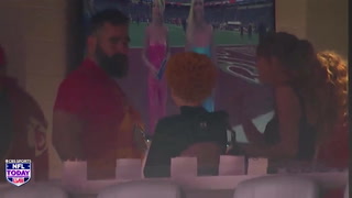 Watch: Jason Kelce meets Ice Spice in Super Bowl suite