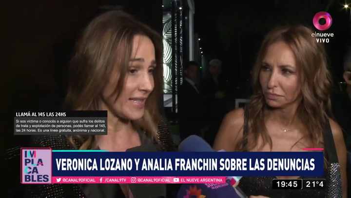 Verónica Lozano y Analía Franchín apuntaron contra el abuso de menores tras la denuncia a Jey Mammon