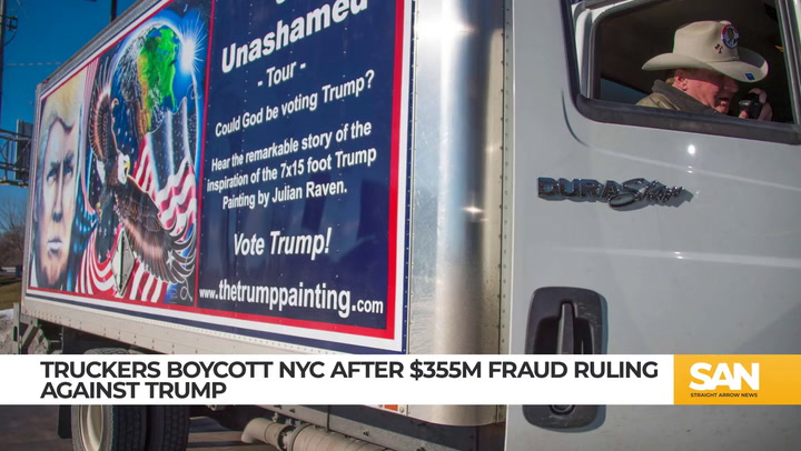 Pro-Trump truckers vow to boycott NYC after fraud ruling
