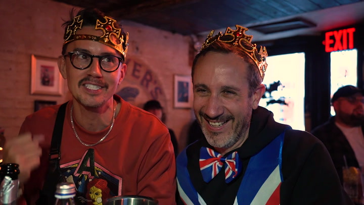 Stateside royal superfans brave 5am start to see King crowned