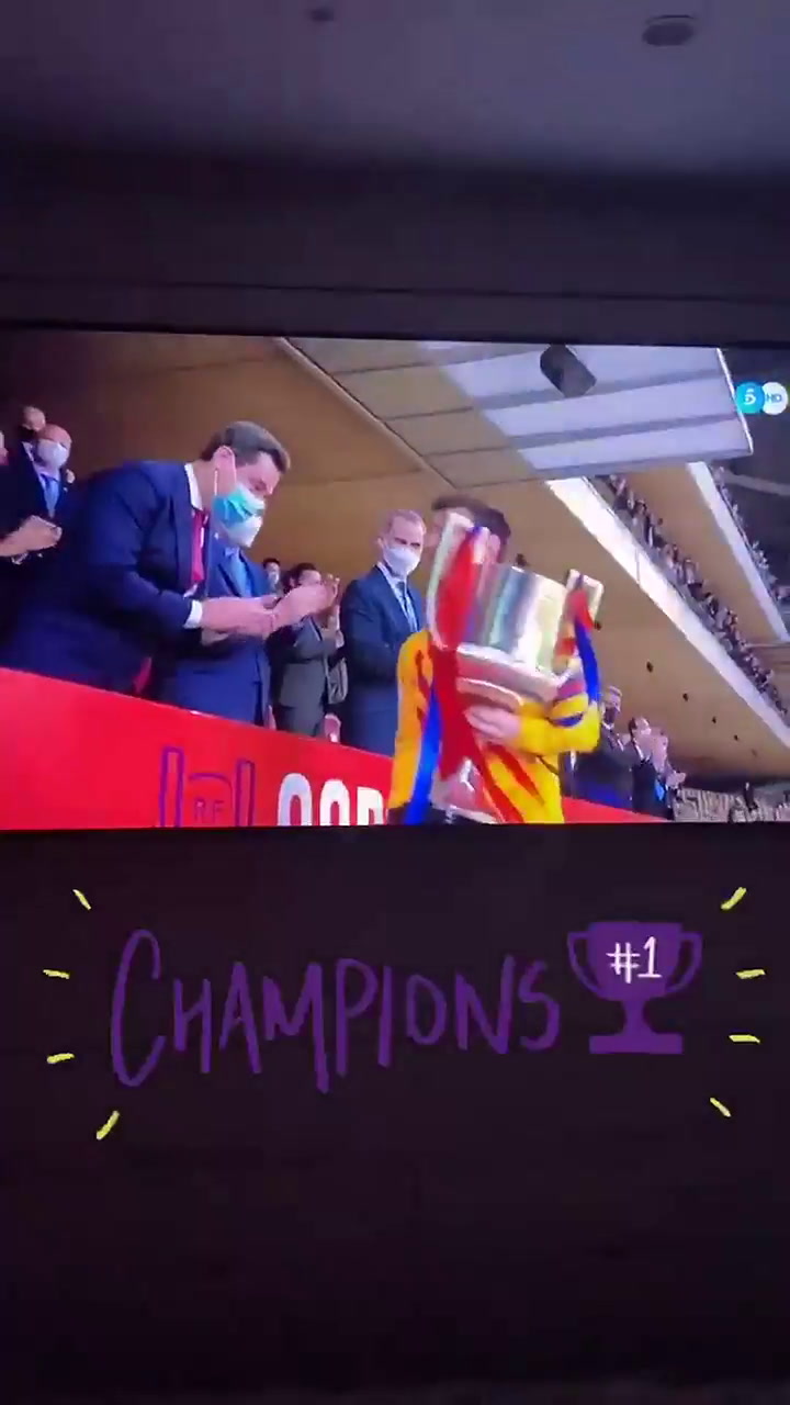 Antonella Rocuzzo mostro como vivio el campeonato de Messi