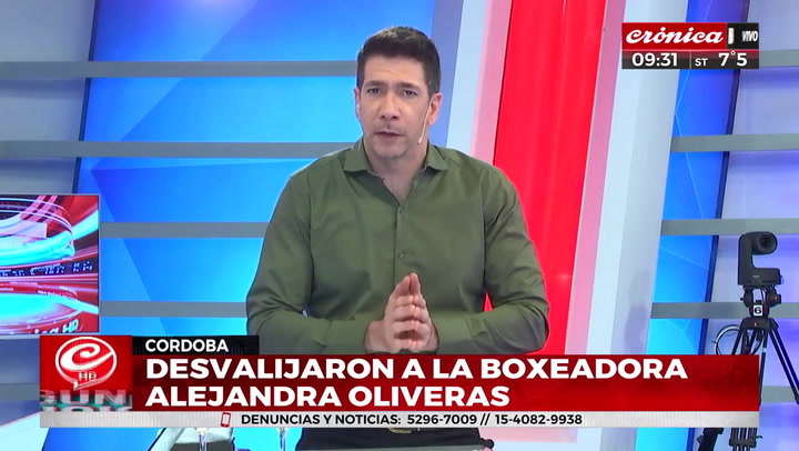 Desvalijaron a la boxeadora Alejandra 'Locomotora' Olivera en Córdoba - Fuente: Crónica