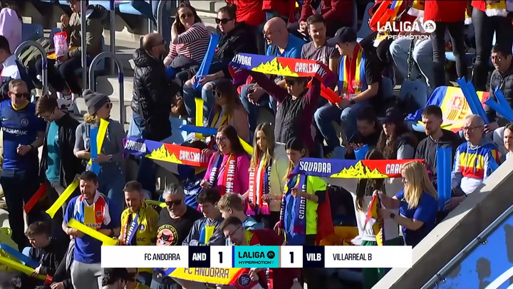 Andorra 1-1 Villarreal B: resumen y goles | LaLiga Hypermotion (J27)