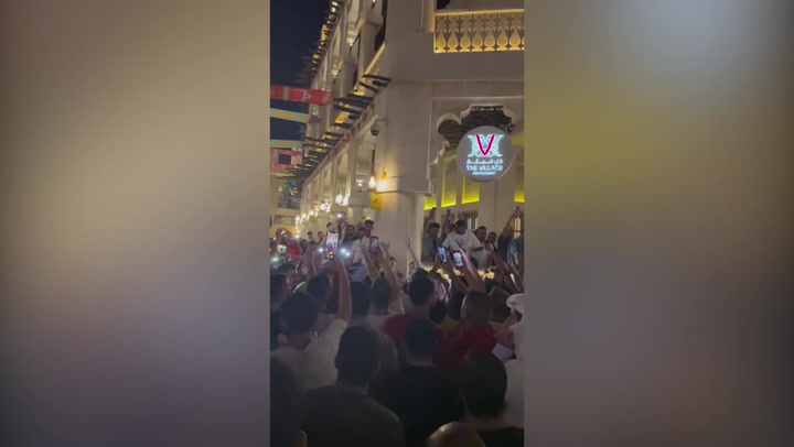 Japanese fans join in with Arab songs at World Cup in Qatar