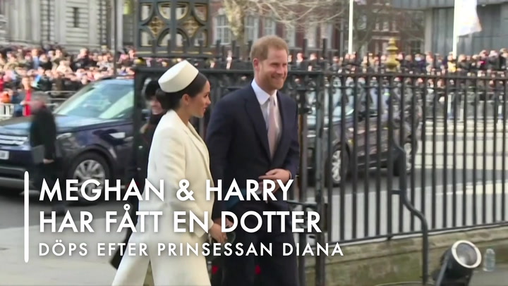 Meghan Markle och prins Harry har fått en dotter