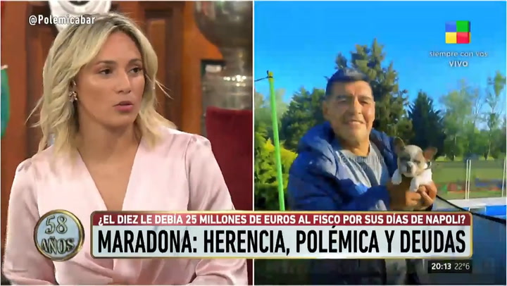 Rocío Oliva habló sobre los negocios de Diego Maradona - Fuente: América TV
