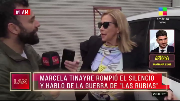 Marcela Tinayre hizo su descargo en un móvil de LAM (América TV)