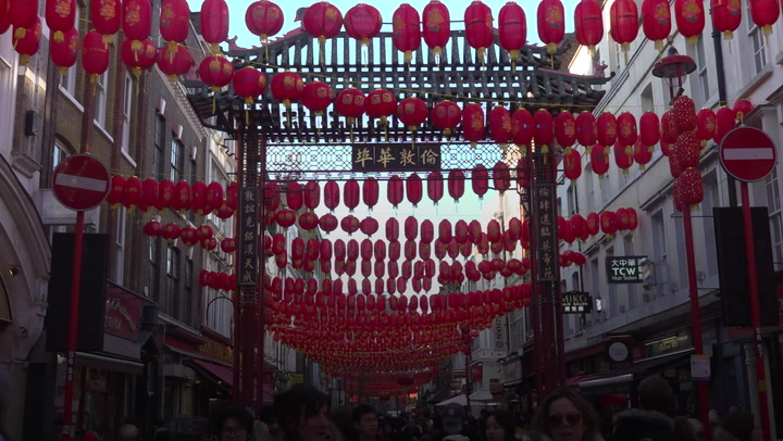 Celebrations kick off in London's Chinatown ahead of Lunar New Year