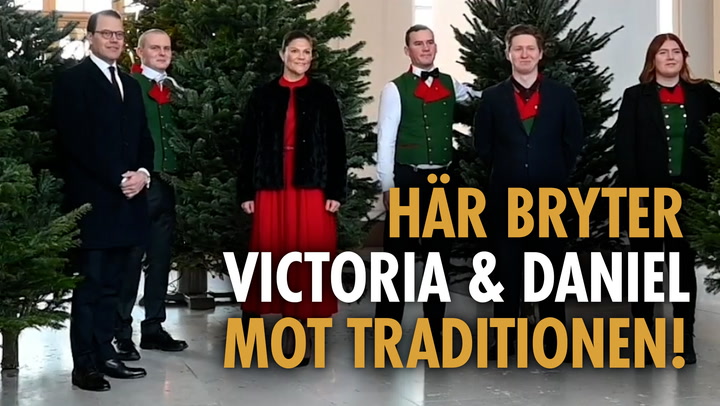Här tar Victoria & Daniel emot årets julgranar – men bryter mot traditionen!