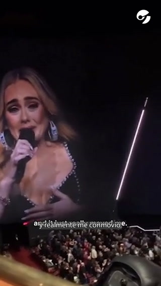 Adele se puso a llorar en medio de un show por una foto que le mostró un fanático