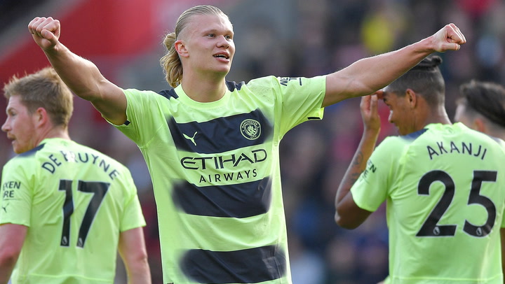 ‘Remarkable’ Erling Haaland continues to impress Guardiola as he closes in on scoring record