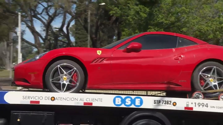 1- La Justicia uruguaya le devolvió una Ferrari y autos de lujo a Balcedo (Telemundo12-Teledoce)