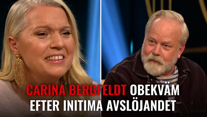 Carina Bergfeldt obekväm efter Peter Apelgrens intima avslöjande