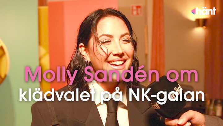 Molly Sandén om klädvalet på NK-galan