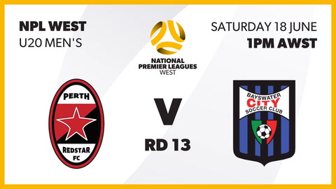 Perth RedStar FC - WA U20 v Bayswater City SC - WA U20