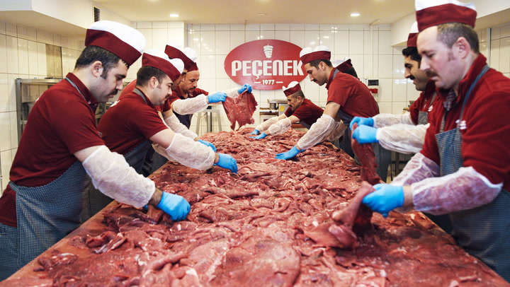 How 1.5 tonnes of döner kebab is made every day at this legendary kebab shop in Turkey