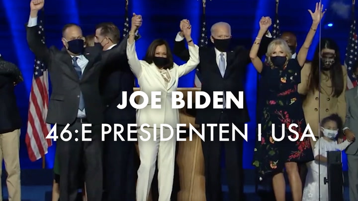 Hör Joe Bidens segertal: "Det amerikanska folket har talat"