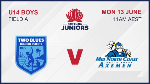 13 June - State Champs U14 Boys - Field A - Two Blues V Mid North Coast