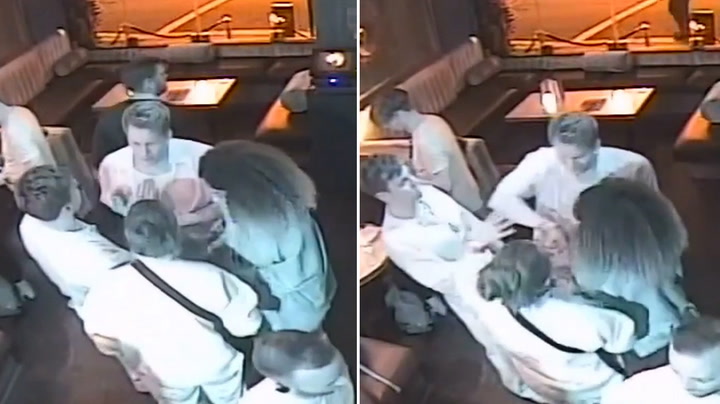 CCTV shows Tom Daley's husband Dustin Lance Black hit in Soho bar spat