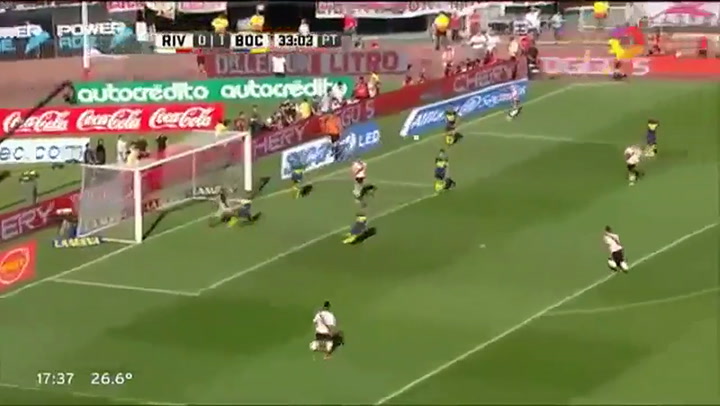 El gol de Driussi a Boca en el Monumental - Fuente: eltrece