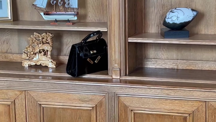 Hoppsan! Här glömmer drottning Silvia sin Hermès-väska