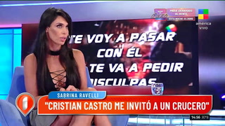 Sabrina Ravelli rememoró su pelea con Cristian Castro: "Me dijo una puteada bastante fea"