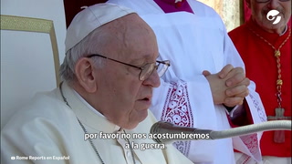 El Papa Francisco condena la guerra tras la misa de Pascua