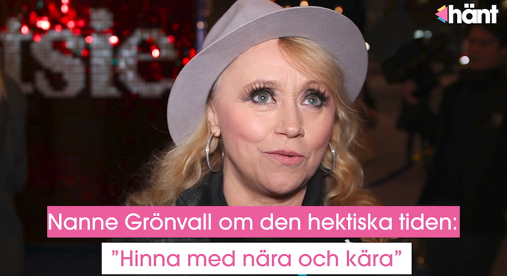 Nanne Grönvall om den hektiska tiden: ”Hinna med nära och kära”