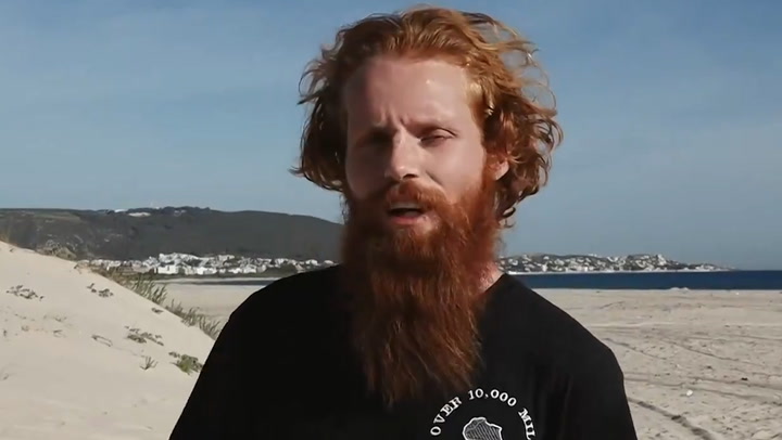 'Hardest Geezer' reveals how he celebrated becoming first person to run length of Africa.mp4