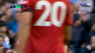 Antony y su golazo de zurda para descontar: el 1-4 del United en casa del City