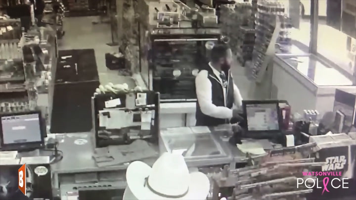 Watch Man Discreetly Place Card Skimmer at Convenience Store