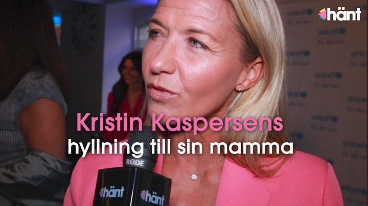 Kristin Kaspersens hyllning till sin mamma
