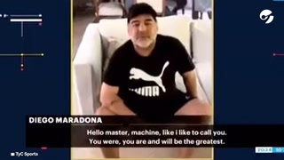"Fuiste, sos y serás el más grande": el mensaje de Maradona a Roger Federer cuando estuvo en Argentina