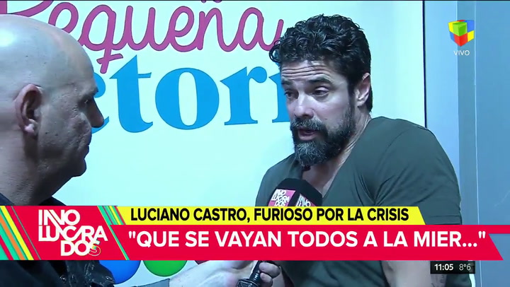Luciano Castro: 'que se vayan todos a la mierda' - Fuente: América TV