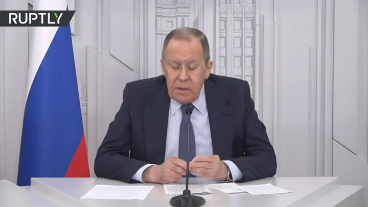 Serguéi Lavrov, volvió a referirse a la posibilidad de una guerra nuclear