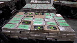 Watch ‘largest-ever’ drugs bust as ?450m of cocaine found in bananas